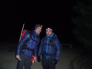 Saliendo de Noche desde el Puerto del Saucillo.