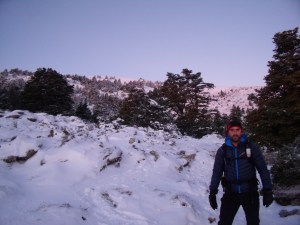 Llegando al Puerto del Cuco.