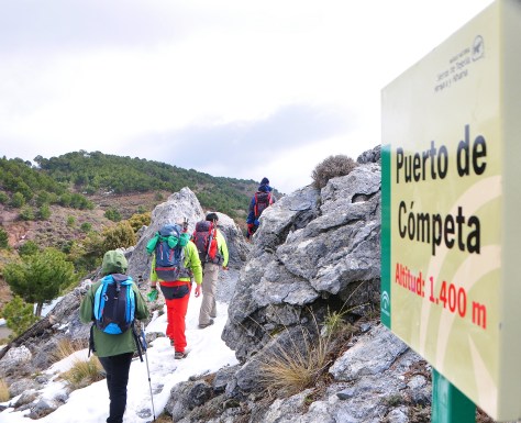 Pasando Puerto de Cómpeta.