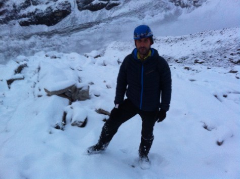 Yo sobre los 5.100 metros.