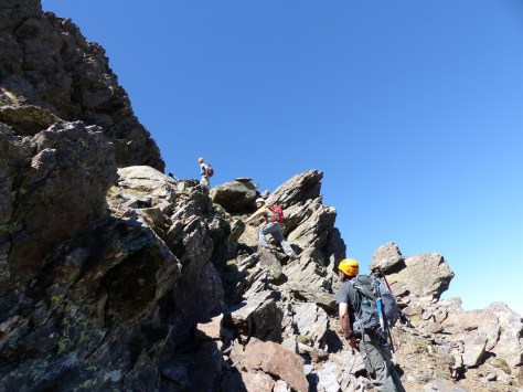 Detalle de la dura subida.