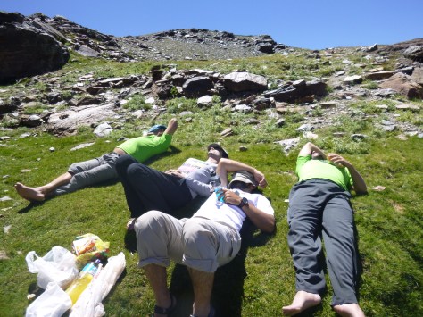 Descanso tras la comida.