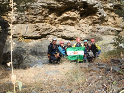 Foto del Grupo al Inicio del Barranco.