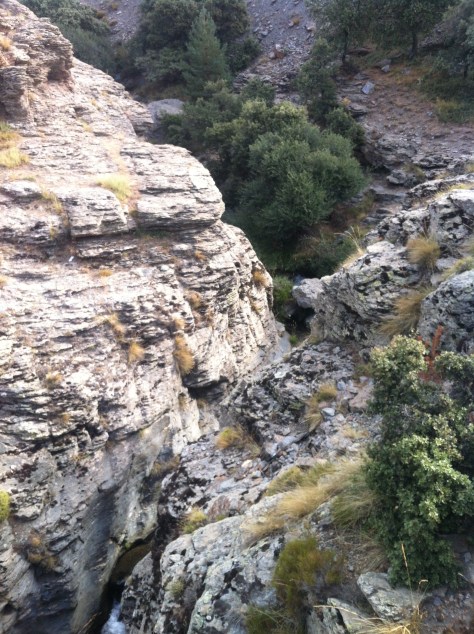 Inicio del barranco.