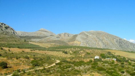 Vistas de la Sierra del Valle de Abdalajís, con el Pico Capilla.