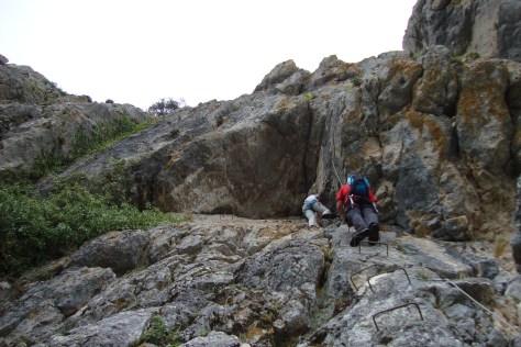 Llegando al techo de La Pitá.