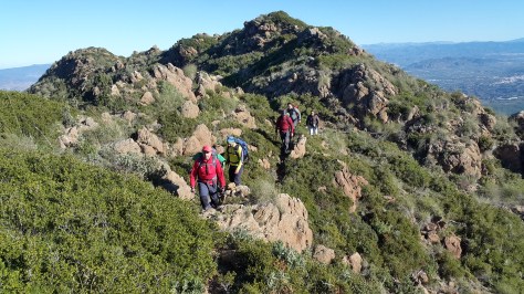 Terminando el ascenso.