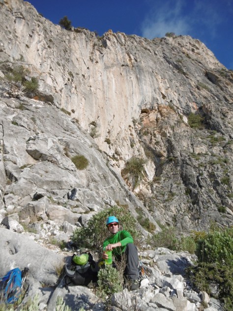 En las paredes verticales de la Concha.