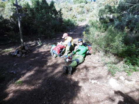 Una foto durante la comida.