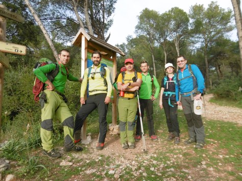 Foto del grupo tras finalizar la travesía.