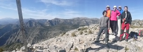 Panorámica del recorrido realizado, visto desde el Cielo.