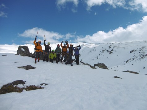 Foto del grupo al finalizar el día.