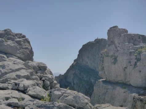 Vista del punto geodésico.