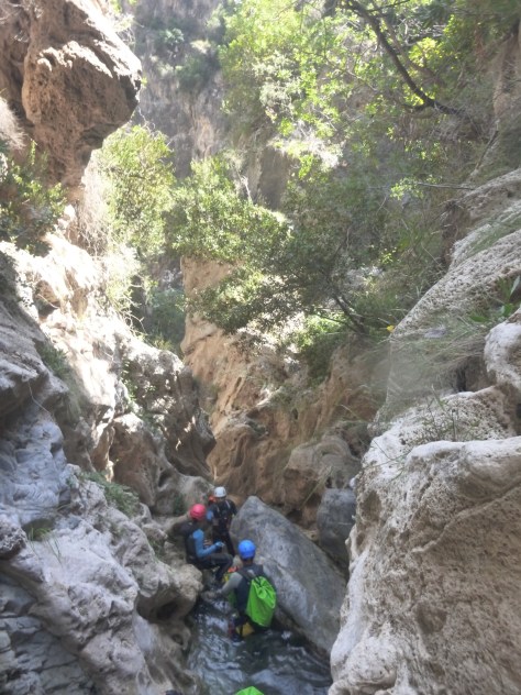 Impresionante vista del barranco.