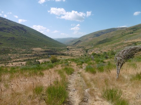 Zona final de la ruta dentro de un valle.